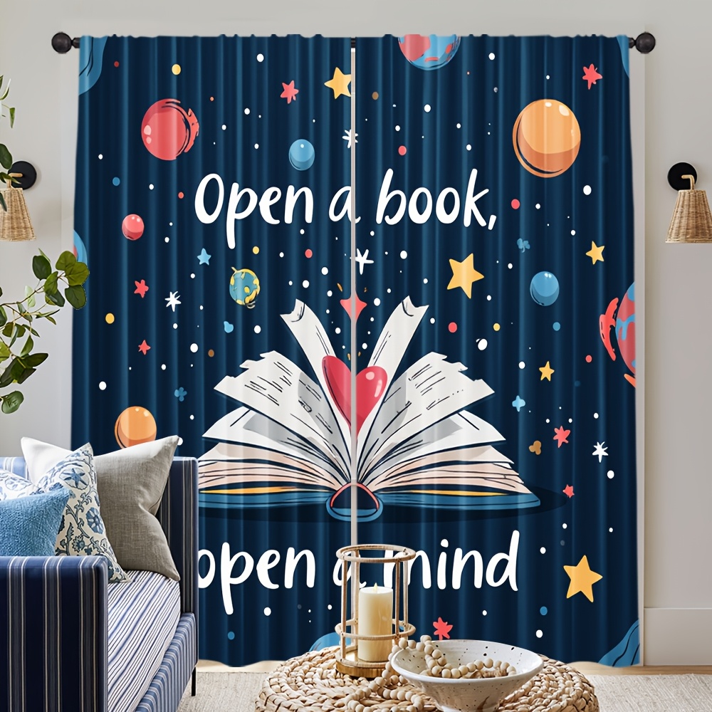 Kids Education Quotes - Cortinas de Janela Educacionais com Tema