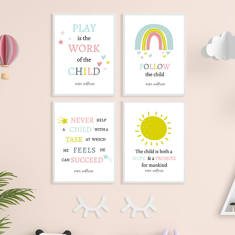 Kids Education Quotes - Jogar é o trabalho de uma