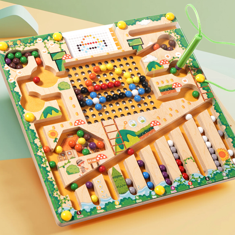 Kids Educational Box - Jogos de classificação magnética montessori quebra-cabeça