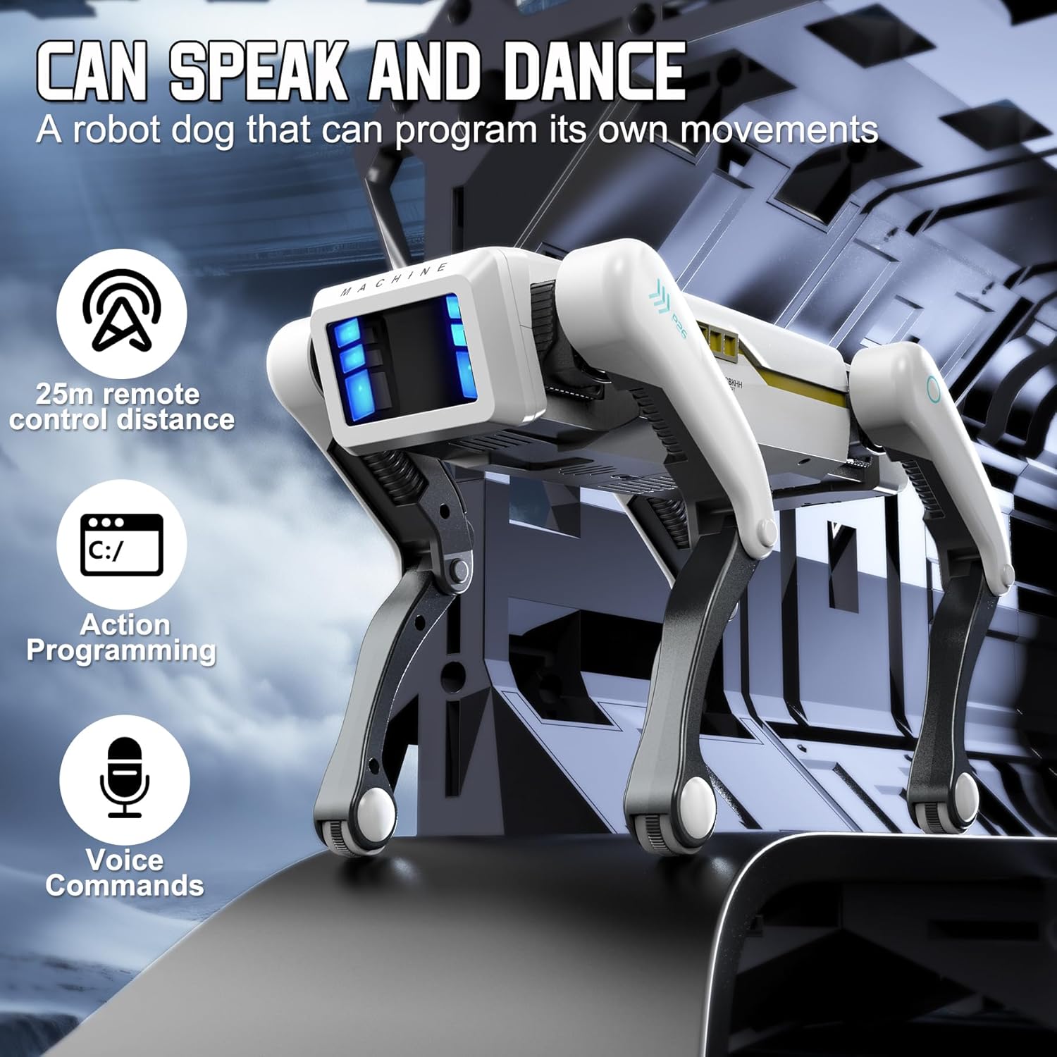 Coding Robot Toy - Cão Robô RC Multifuncional Inteligente, Cão