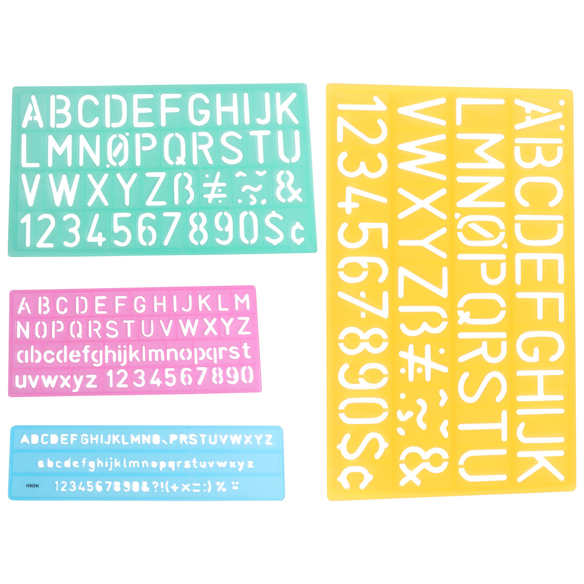 Kids Education Template - 4 Peças de Réguas Plásticas Coloridas