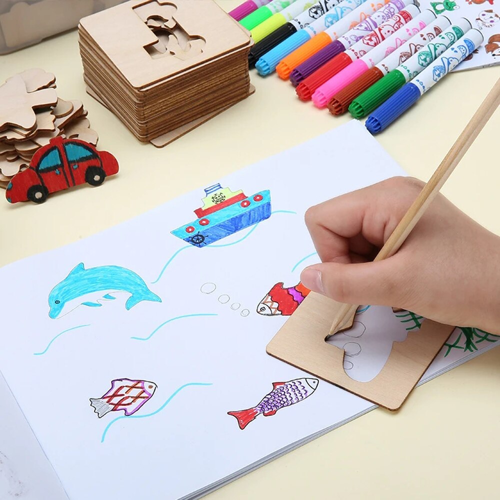20 pçs montessori crianças bri - Kids Education Template avaliação e preço