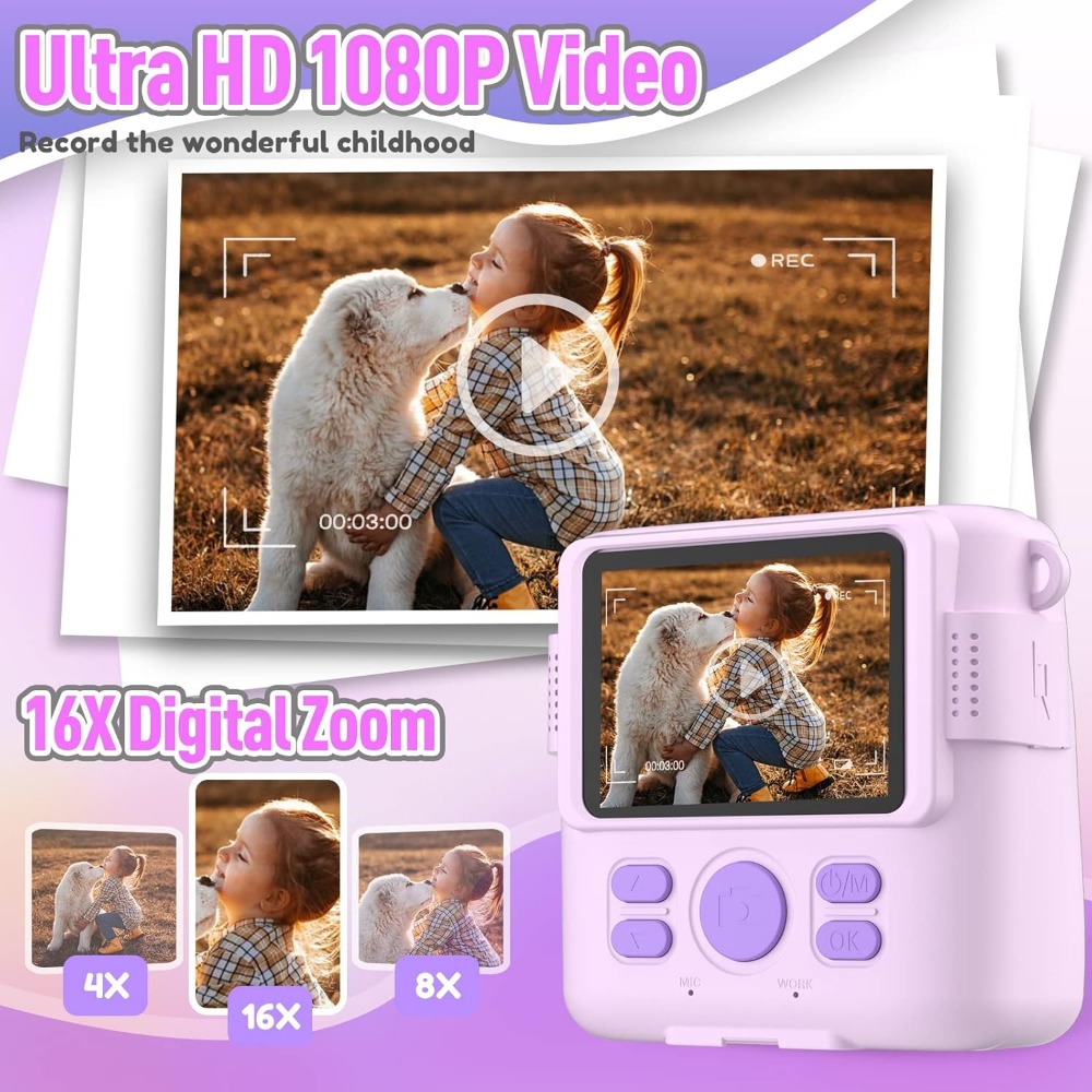 Câmera de impressão instantâne - Kids Education Video avaliação e preço