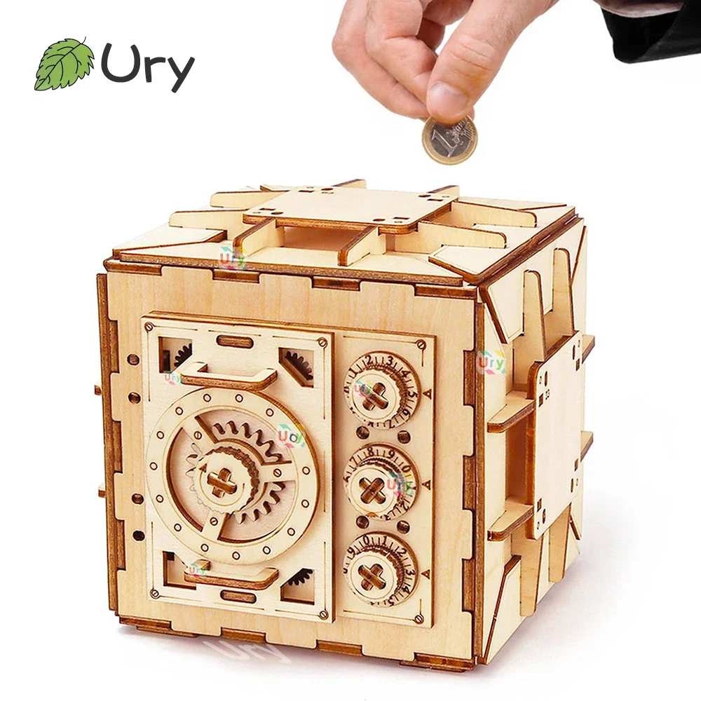 Ury 3d quebra-cabeça de madeir - Kids Education Money avaliação e preço