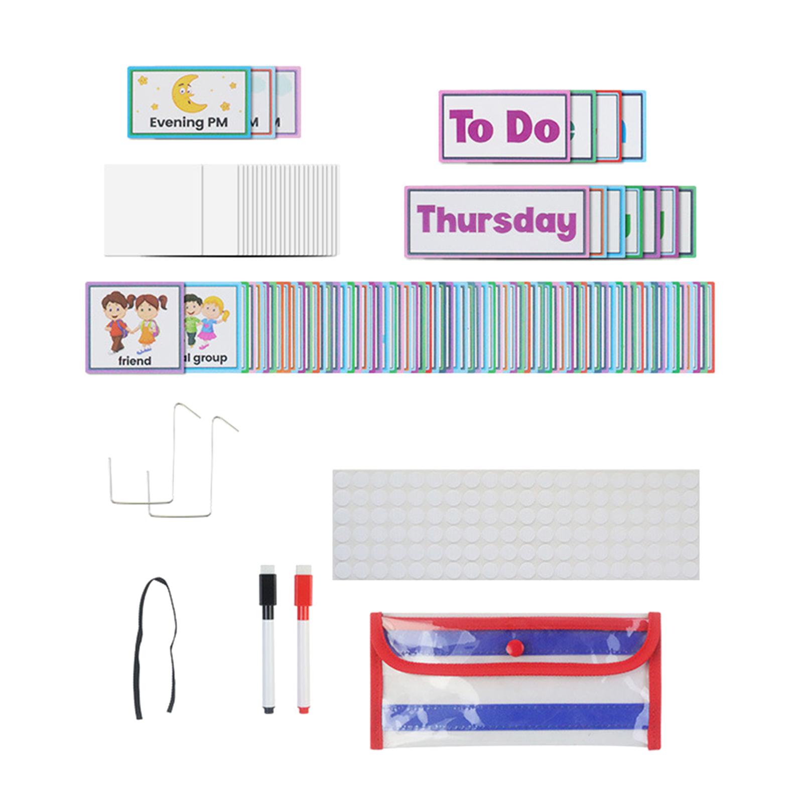 Cartões de rotina diária com c - Kids Education Planner avaliação e preço