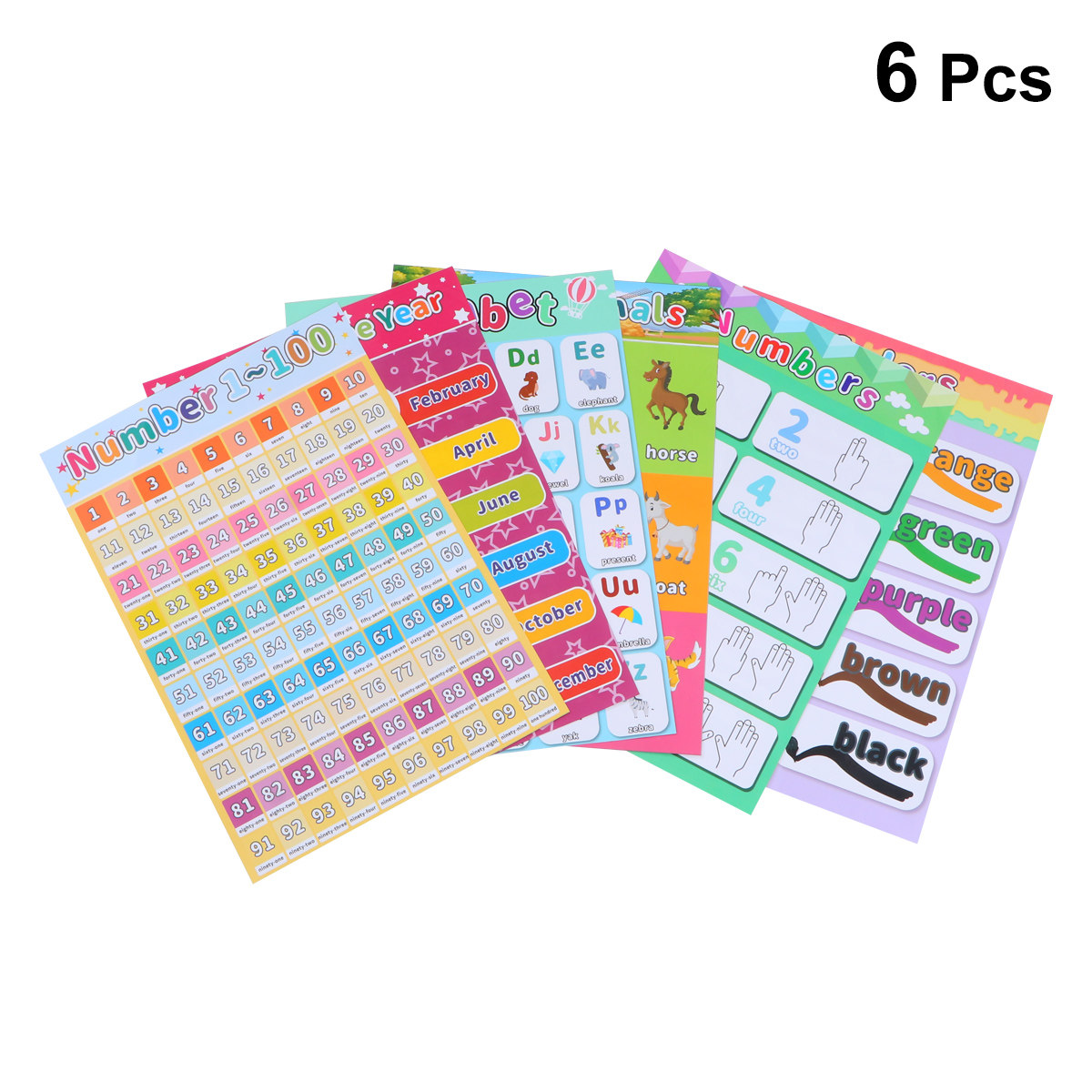 6 Pôsteres Educativos de Anima - Kids Educational Poster avaliação e preço