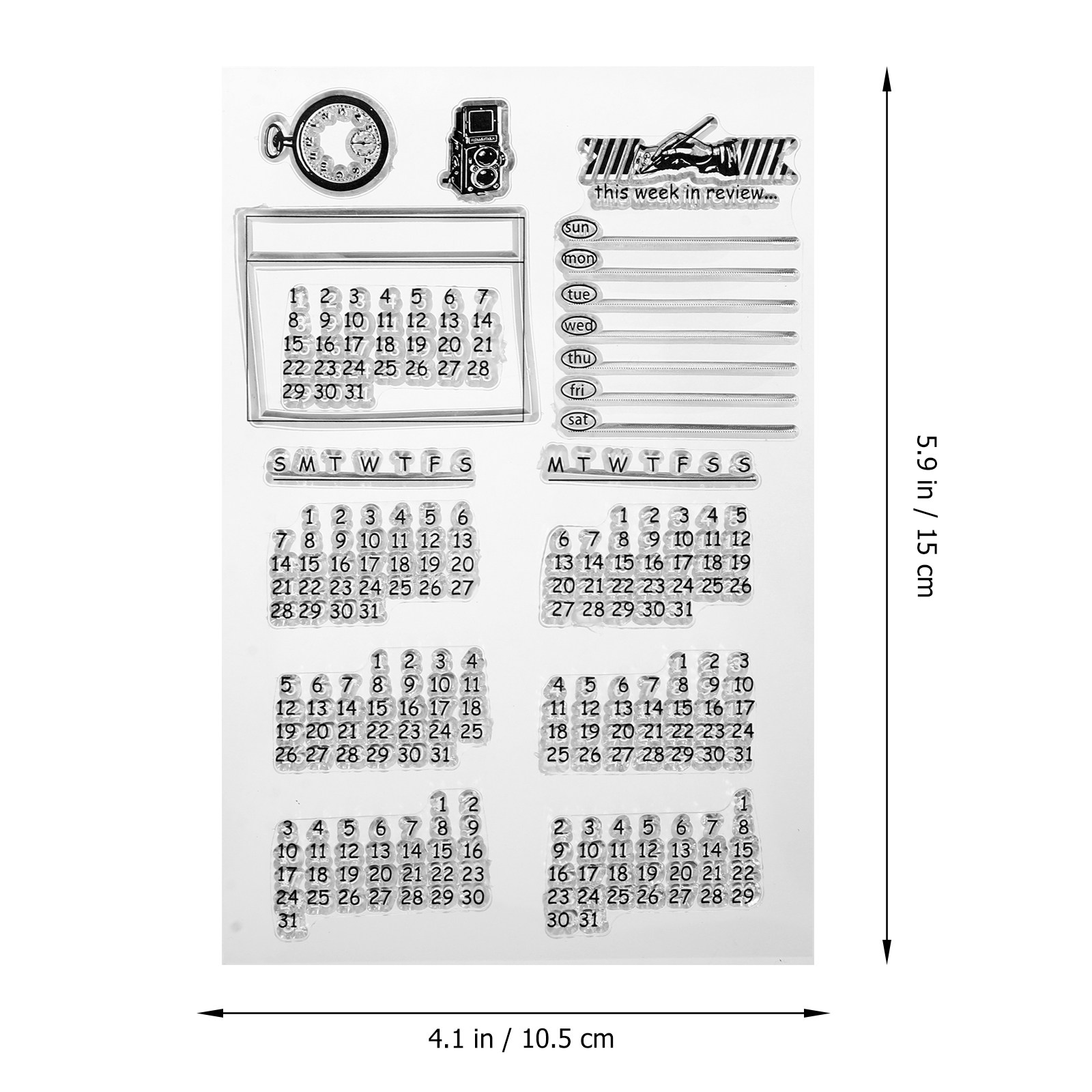 Conjunto de 2 Carimbos Transpa - Kids Education Planner avaliação e preço