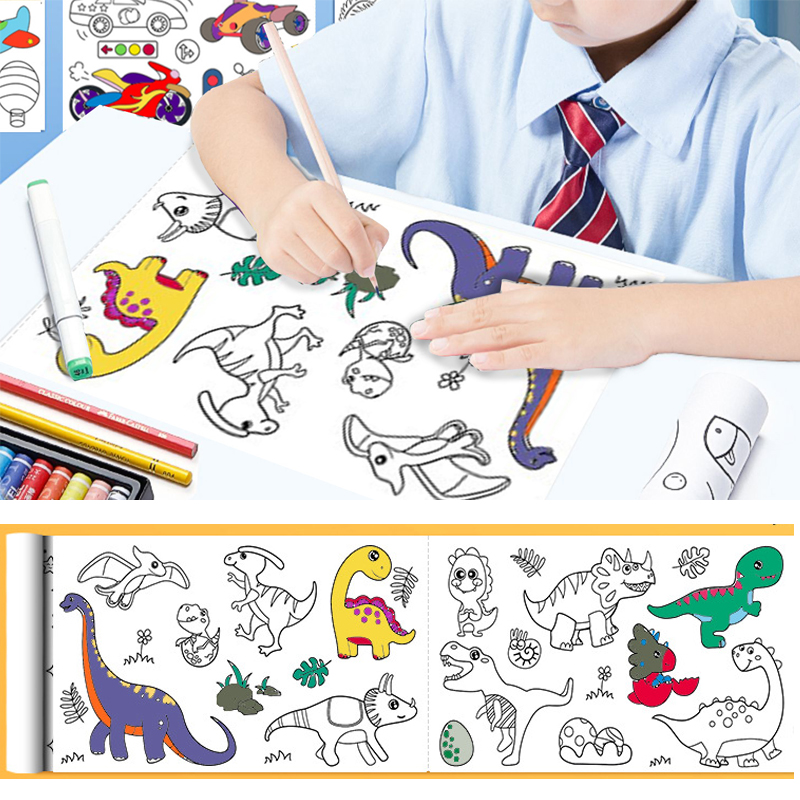 Crianças desenho rolo diy pega - Kids Educational Workbooks avaliação e preço
