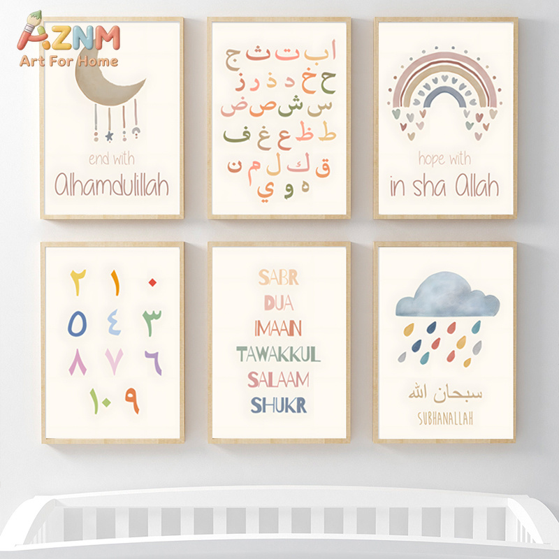 AZNM Pôster de lona com citaçã - Kids Education Quotes avaliação e preço