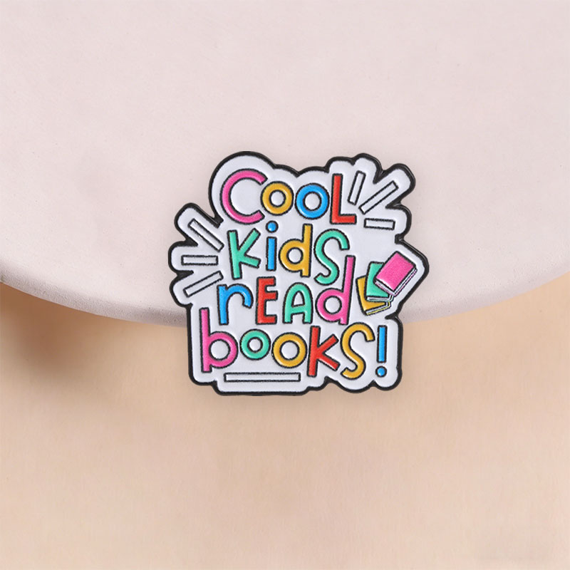 Broche de Esmalte Infantil com - Kids Education Quotes avaliação e preço