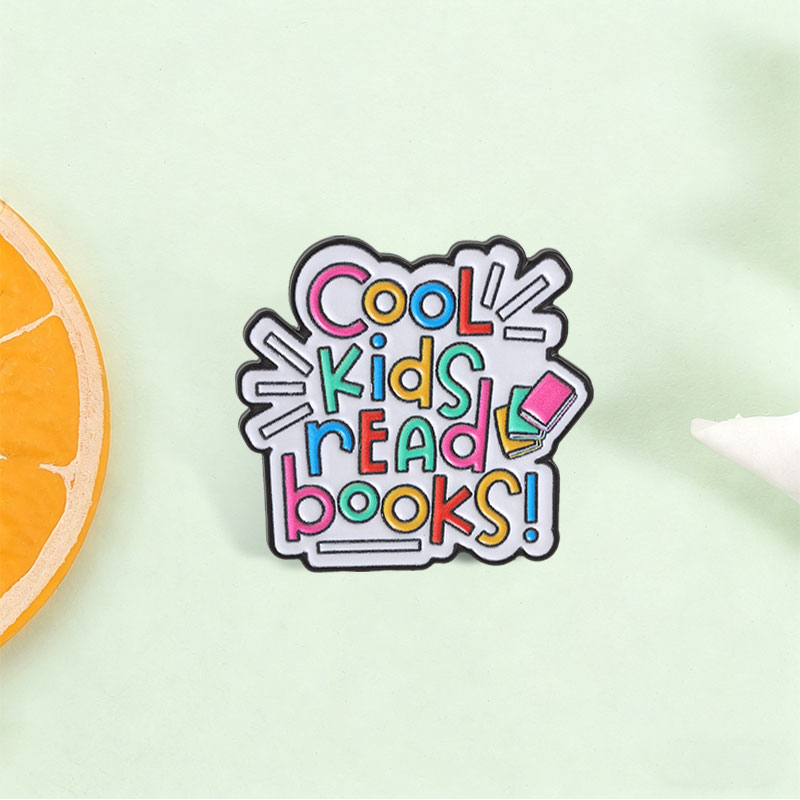 Broche de Esmalte Infantil com - Kids Education Quotes avaliação e preço