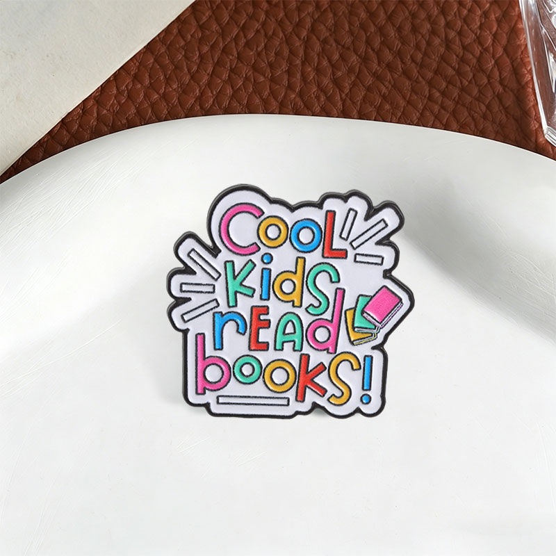 Broche de Esmalte Infantil com - Kids Education Quotes avaliação e preço