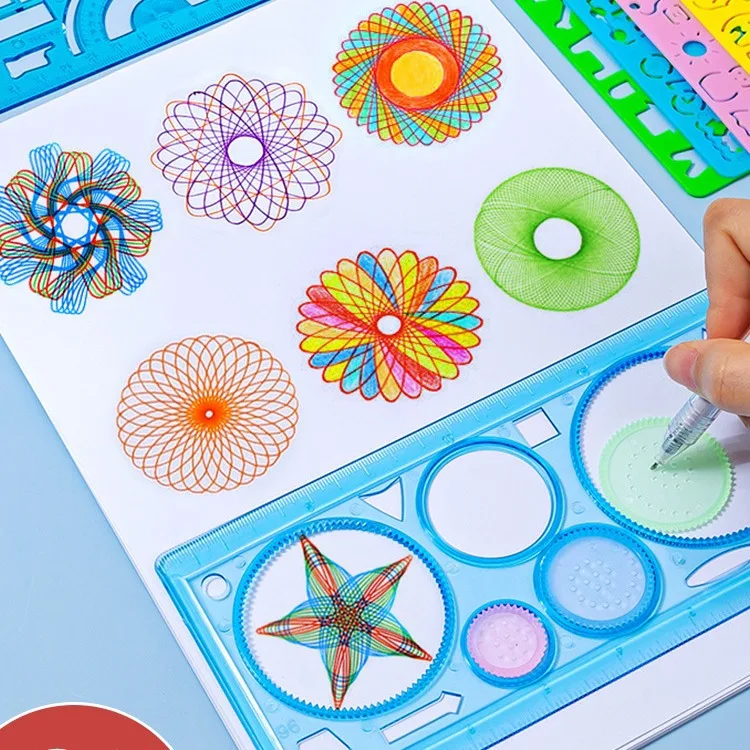 Geometria spirograph desenho e - Kids Education Template avaliação e preço