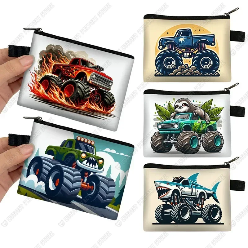 Cool Truck Print Coin Purses f - Kids Education Money avaliação e preço