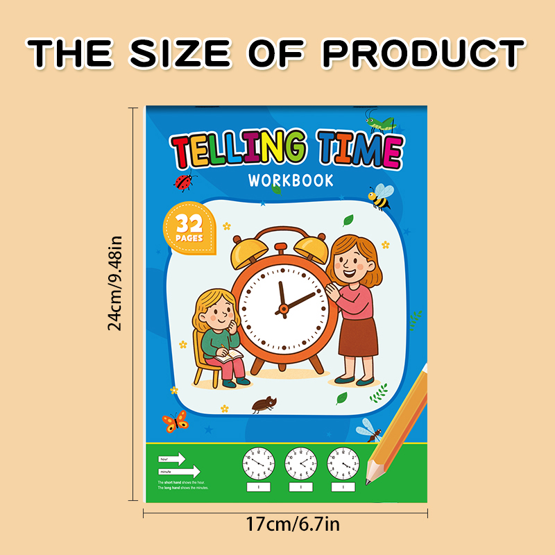 Caderno de Exercícios de Relóg - Kids Educational Workbooks avaliação e preço