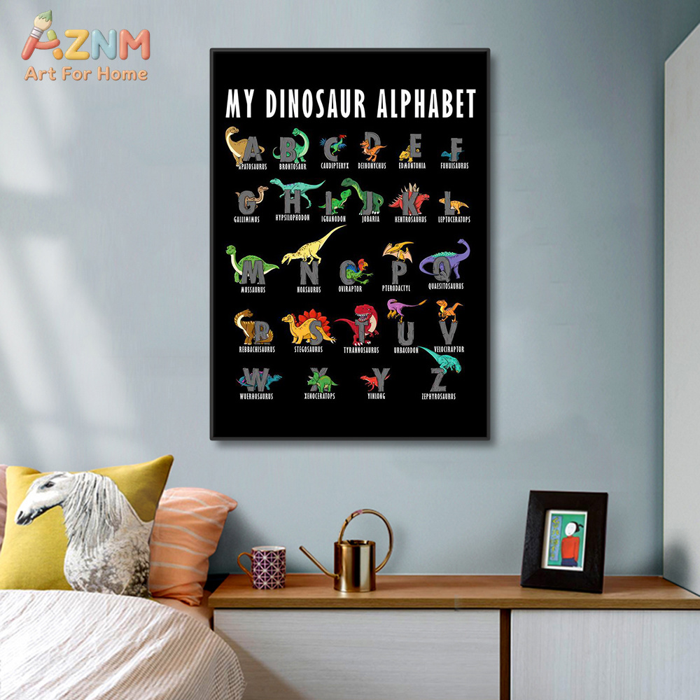 AZNM Quadro de Parede em Tela  - Background For Kids Education avaliação e preço