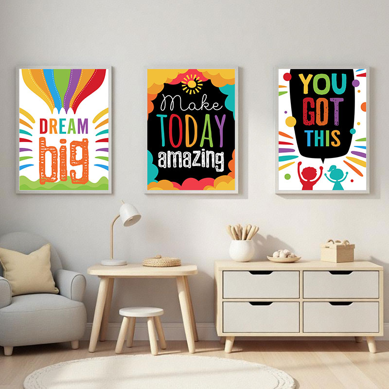 Colorido bonito sonho grandes  - Kids Education Quotes avaliação e preço