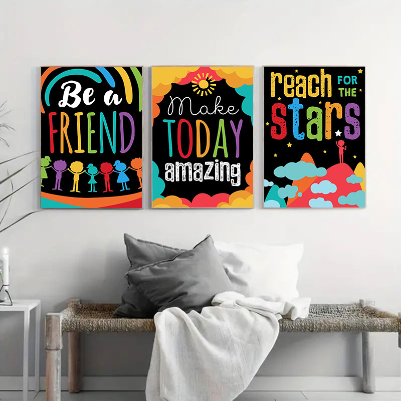Colorido bonito sonho grandes  - Kids Education Quotes avaliação e preço