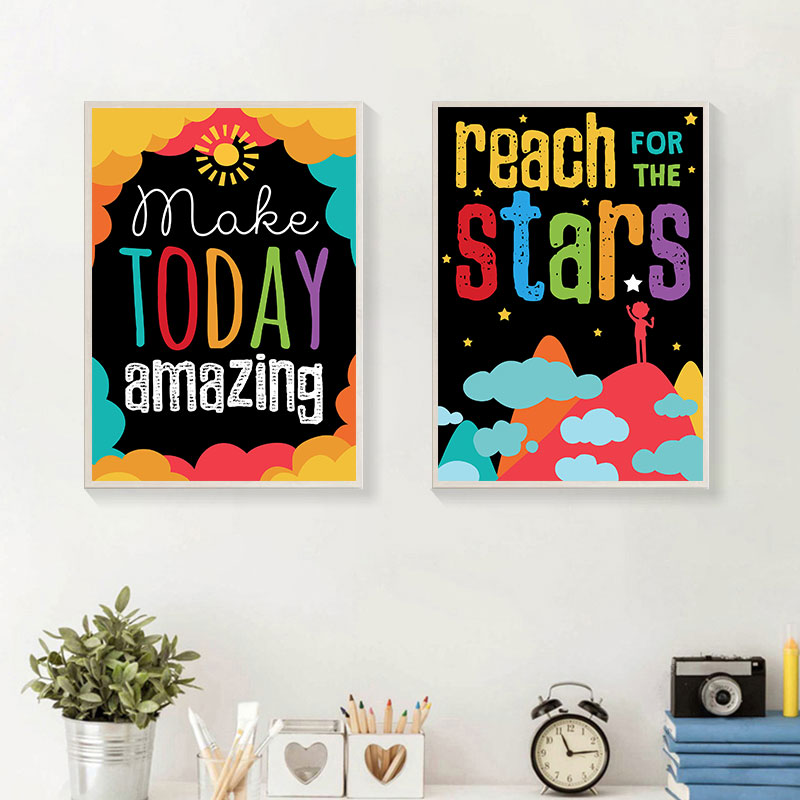 Colorido bonito sonho grandes  - Kids Education Quotes avaliação e preço
