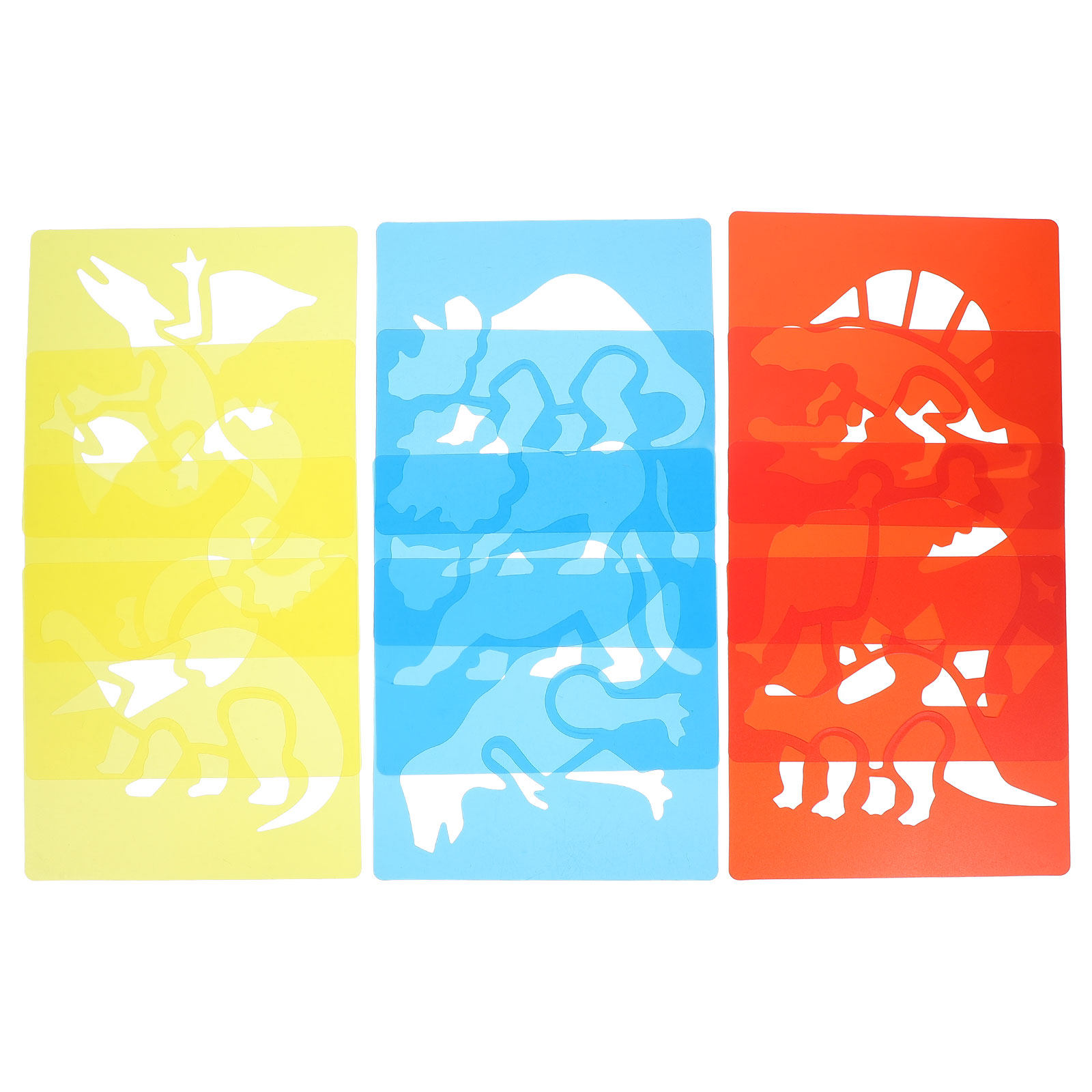 Conjunto de 12 Estênceis Plást - Kids Education Template avaliação e preço