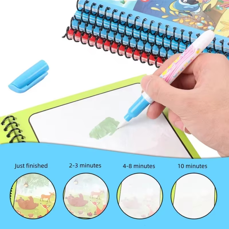 Livro mágico de desenho com ág - Kids Educational Workbooks avaliação e preço
