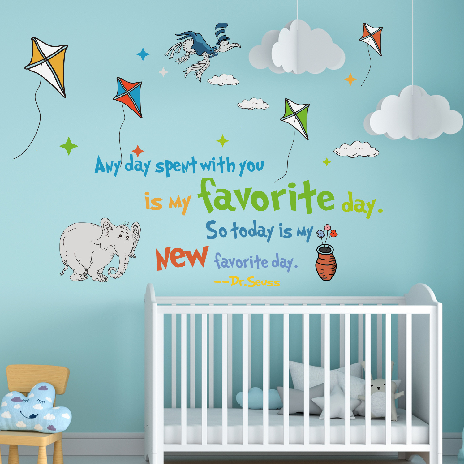Colorido Dr. Seuss Adesivos De - Kids Education Quotes avaliação e preço