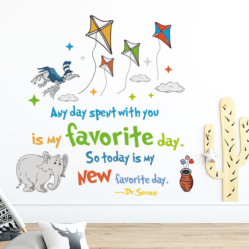 Colorido Dr. Seuss Adesivos De - Kids Education Quotes avaliação e preço