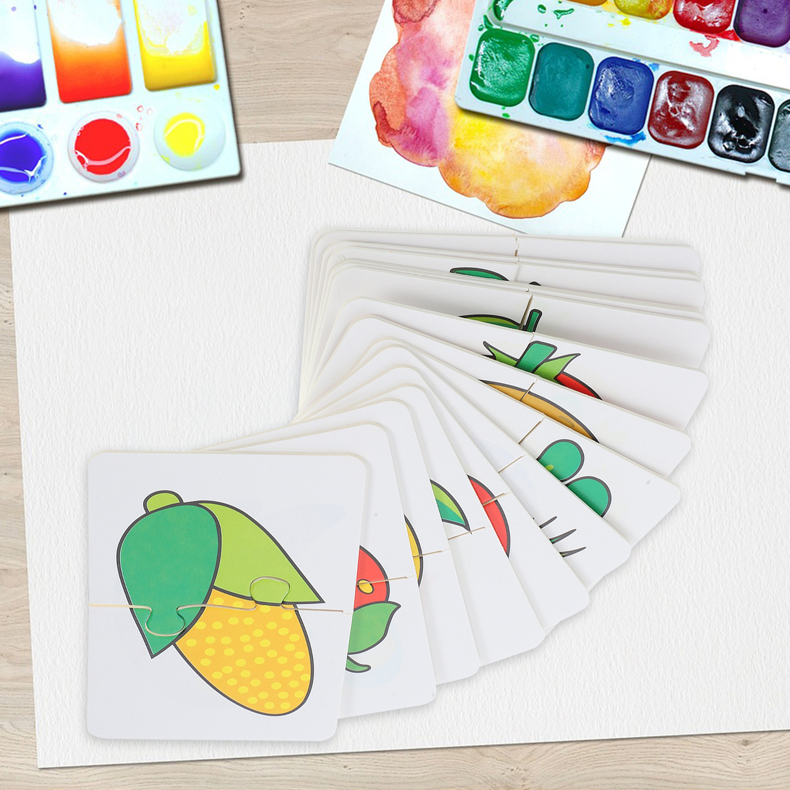 Conjunto de Cartões de Frutas  - Kids Education Card avaliação e preço