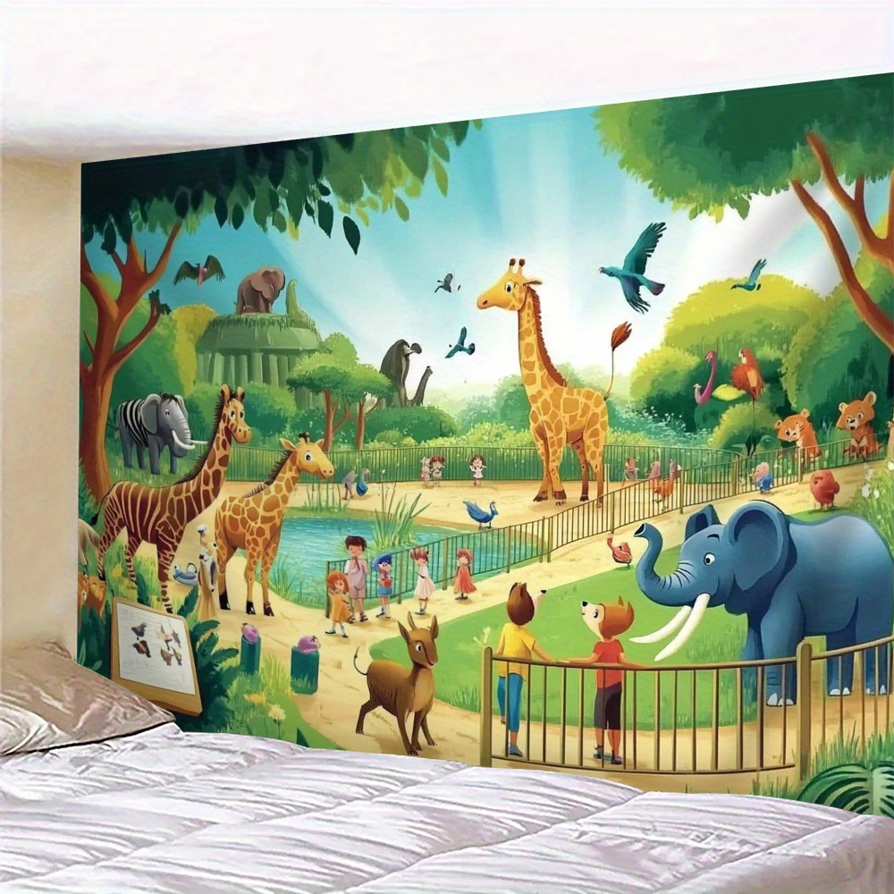 1 peça Tapeçaria de Parede Edu - Background For Kids Education avaliação e preço